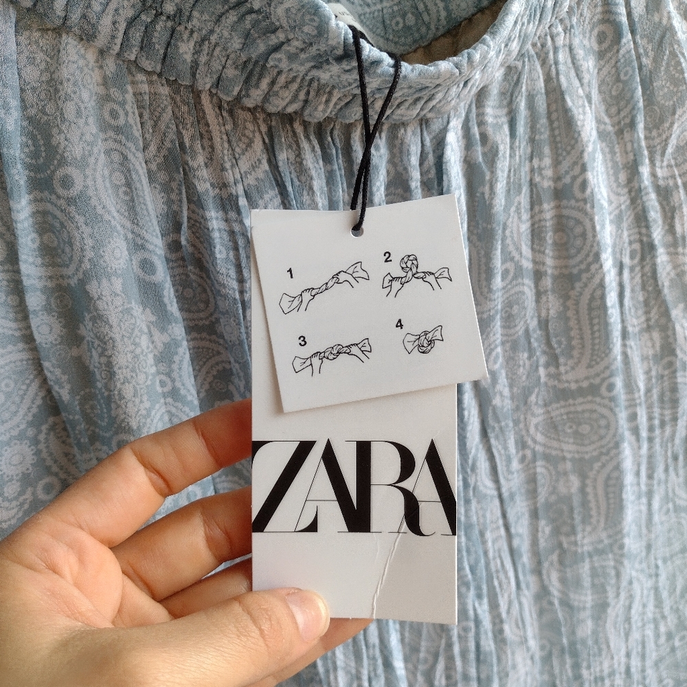 Zara Light Blue  Palazzo Pants